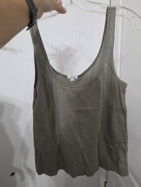 MATE Organic Cotton Tank Top in Brown Size Small